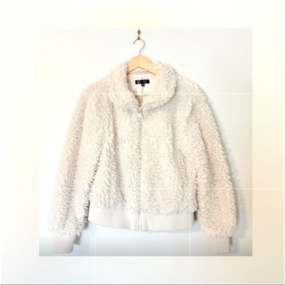 💝Zara Cream Sherpa Zip-Up Jacket Absolutely Gorgeous & Cuddly! 🥰